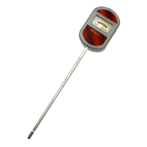 Meter for measuring soil pH.