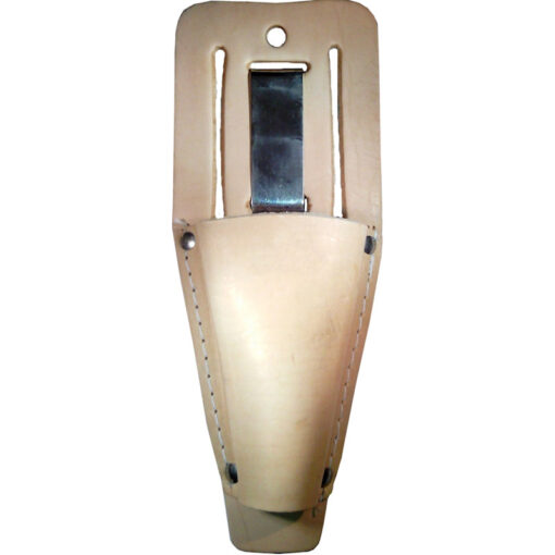 Leather Pruner Sheath with Belt Loop & Metal Clip, Narrow