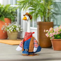 Cowboy outfit for Giddy the Porch Goose
